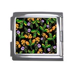 Flowers Pattern Art Floral Texture Mega Link Italian Charm (18mm) Front