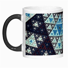Fractal Triangle Geometric Abstract Pattern Morph Mug by Cemarart