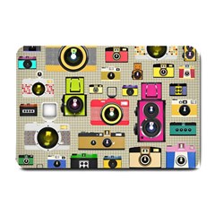 Retro Camera Pattern Graph Small Doormat by Bedest