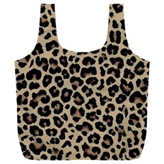 Leopard Animal Skin Patern Full Print Recycle Bag (xxl)