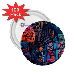 Wallet City Art Graffiti 2 25  Buttons (100 Pack)  by Bedest
