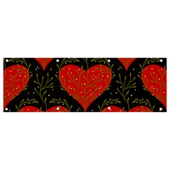 Love Hearts Pattern Style Banner And Sign 9  X 3 