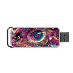 Human Eye Pattern Portable Usb Flash (one Side)