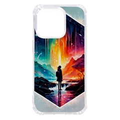 Starry Night Wanderlust: A Whimsical Adventure Iphone 14 Pro Tpu Uv Print Case by stine1