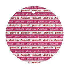 Breathe In Life, Breathe Out Love Text Motif Pattern Round Ornament (two Sides) by dflcprintsclothing