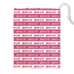Breathe In Life, Breathe Out Love Text Motif Pattern Drawstring Pouch (5xl) by dflcprintsclothing