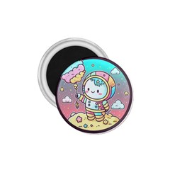 Boy Astronaut Cotton Candy Childhood Fantasy Tale Literature Planet Universe Kawaii Nature Cute Clou 1 75  Magnets by Maspions