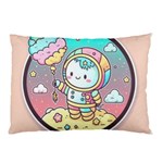 Boy Astronaut Cotton Candy Childhood Fantasy Tale Literature Planet Universe Kawaii Nature Cute Clou Pillow Case