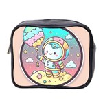 Boy Astronaut Cotton Candy Childhood Fantasy Tale Literature Planet Universe Kawaii Nature Cute Clou Mini Toiletries Bag (Two Sides)
