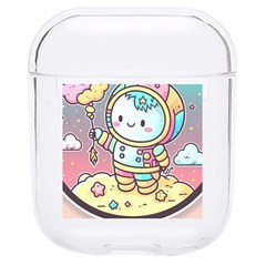 Boy Astronaut Cotton Candy Childhood Fantasy Tale Literature Planet Universe Kawaii Nature Cute Clou Hard Pc Airpods 1/2 Case by Maspions