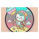 Boy Astronaut Cotton Candy Childhood Fantasy Tale Literature Planet Universe Kawaii Nature Cute Clou Banner and Sign 6  x 4 