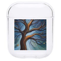 Tree Branches Mystical Moon Expressionist Oil Painting Acrylic Painting Abstract Nature Moonlight Ni Hard Pc Airpods 1/2 Case by Maspions