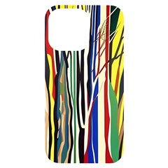 Abstract Trees Colorful Artwork Woods Forest Nature Artistic Iphone 14 Pro Max Black Uv Print Case