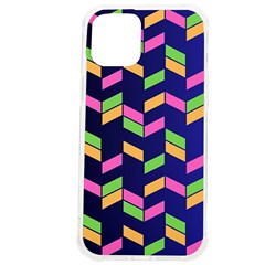 Background Pattern Geometric Pink Yellow Green Iphone 12 Pro Max Tpu Uv Print Case by Maspions