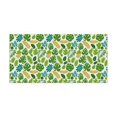 Leaves Tropical Background Pattern Green Botanical Texture Nature Foliage Yoga Headband