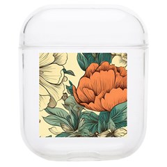 Flowers Pattern Texture Art Colorful Nature Painting Surface Vintage Soft Tpu Airpods 1/2 Case by Maspions