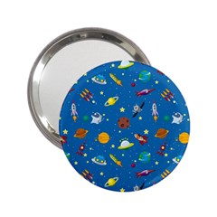 Space Rocket Solar System Pattern 2 25  Handbag Mirrors by Apen