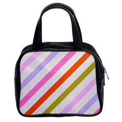 Lines Geometric Background Classic Handbag (two Sides) by Maspions