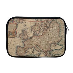 Old Vintage Classic Map Of Europe Apple Macbook Pro 17  Zipper Case by Paksenen