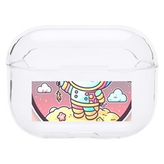 Boy Astronaut Cotton Candy Childhood Fantasy Tale Literature Planet Universe Kawaii Nature Cute Clou Hard Pc Airpods Pro Case by Maspions