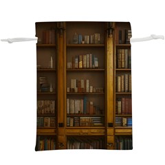 Books Book Shelf Shelves Knowledge Book Cover Gothic Old Ornate Library Lightweight Drawstring Pouch (xl)