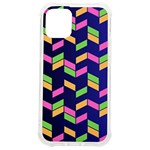 Background Pattern Geometric Pink Yellow Green iPhone 12 mini TPU UV Print Case	 Front