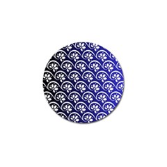 Pattern Floral Flowers Leaves Botanical Golf Ball Marker (10 Pack) by Maspions