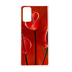 Flowers Red Samsung Galaxy Note 20 Tpu Uv Case by Askadina