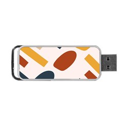 Boho Bohemian Style Design Minimalist Aesthetic Pattern Art Shapes Lines Portable Usb Flash (one Side) by Maspions