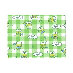 Frog Cartoon Pattern Cloud Animal Cute Seamless Premium Plush Fleece Blanket (mini) by Bedest