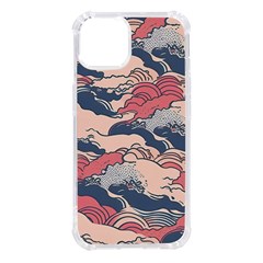 Waves Ocean Sea Water Pattern Rough Seas Digital Art Nature Nautical Iphone 14 Tpu Uv Print Case by Bedest