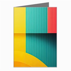 Colorful Rainbow Pattern Digital Art Abstract Minimalist Minimalism Greeting Card