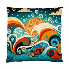 Waves Ocean Sea Abstract Whimsical Abstract Art Pattern Abstract Pattern Nature Water Seascape Standard Cushion Case (two Sides)