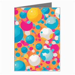 Circles Art Seamless Repeat Bright Colors Colorful Greeting Card