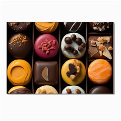 Chocolate Candy Candy Box Gift Cashier Decoration Chocolatier Art Handmade Food Cooking Postcards 5  X 7  (pkg Of 10)