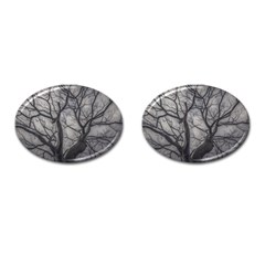 Landscape Forest Ceiba Tree, Guayaquil, Ecuador Cufflinks (oval) by dflcprintsclothing