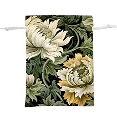 Flower Blossom Bloom Botanical Spring Nature Floral Pattern Leaves Lightweight Drawstring Pouch (xl) by Maspions