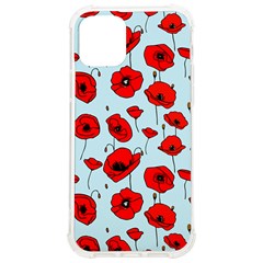 Poppies Flowers Red Seamless Pattern Iphone 12/12 Pro Tpu Uv Print Case by Maspions