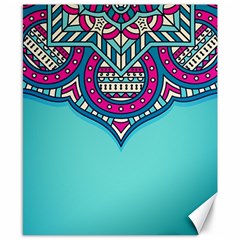 Mandala Blue Canvas 8  X 10  by goljakoff