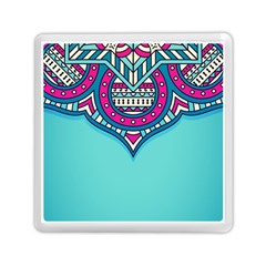 Mandala Blue Memory Card Reader (square) by goljakoff