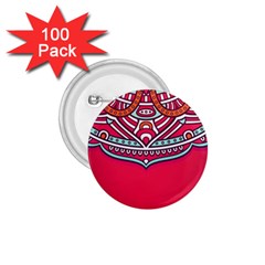 Mandala Red 1 75  Buttons (100 Pack) 