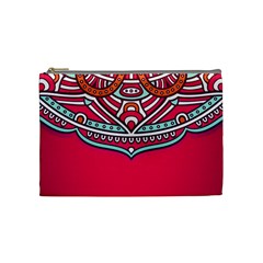 Mandala Red Cosmetic Bag (medium)