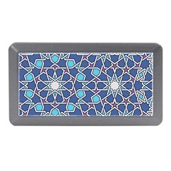 Islamic Ornament Texture, Texture With Stars, Blue Ornament Texture Memory Card Reader (mini) by nateshop