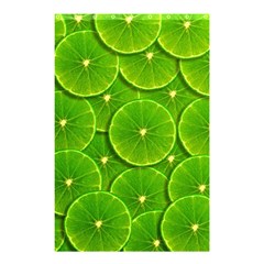 Lime Textures Macro, Tropical Fruits, Citrus Fruits, Green Lemon Texture Shower Curtain 48  X 72  (small)  by nateshop