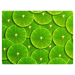 Lime Textures Macro, Tropical Fruits, Citrus Fruits, Green Lemon Texture Premium Plush Fleece Blanket (extra Small) by nateshop