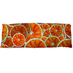 Oranges Patterns Tropical Fruits, Citrus Fruits Body Pillow Case (dakimakura) by nateshop