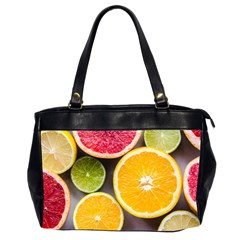 Oranges, Grapefruits, Lemons, Limes, Fruits Oversize Office Handbag (2 Sides) by nateshop