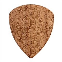 Patterns, Green Background, Texture Wood Guitar Pick (set Of 10)