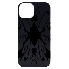 Black Silhouette Artistic Hand Draw Symbol Wb Iphone 14 Black Uv Print Case by dflcprintsclothing