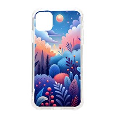 Nature Night Bushes Flowers Leaves Clouds Landscape Berries Story Fantasy Wallpaper Background Sampl Iphone 11 Tpu Uv Print Case by Maspions